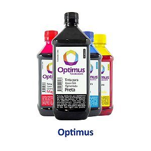 Kit de Tinta Epson L4150 Preta 1 litro + 500ml Coloridas Optimus