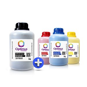 Kit de Refil de Pó de Toner HP CE410A | 305A Preto + Coloridos 250g