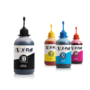 Kit de 4 Tintas Brother BTD100BK Preta + Coloridas X-Full