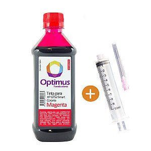 Tinta Optimus para HP GT52 | M0H55AL | GT53 Smart Tank Magenta Corante 500ml