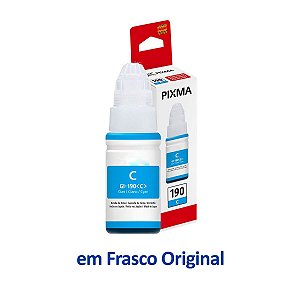 Tinta Canon 190 | GI-190 C Ciano Corante PrinTech 70ml