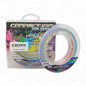 Linha Multifilamento Crown Connection Colorful 9x 300m 