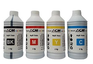 Kit Refil Tinta Compatível Epson L200 L210 L355 L555 com 4 cores de 1L