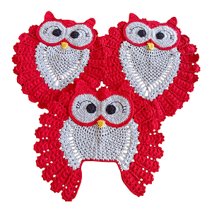 Jogo de banheiro coruja