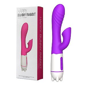 Tongue Happy Rabbit Purple - Recarregável - 36 Modos de Vibração (AE-CH006)