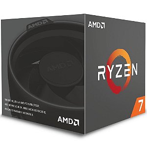 Processador AMD Ryzen 7 2700, Cooler Wraith Spire, Cache 20MB, 3.2GHz (4.1GHz Max Turbo), AM4, Sem Vídeo - YD2700BBAFBOX