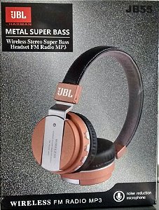Fone Bluetooth Jbl Bt55 Wirelles Headset Stereo Super Bass