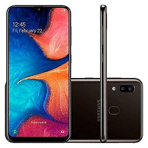 Smartphone Samsung / Galaxy A20 32GB (SM-A205GZKJZTO) Preto