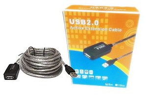 USB 2.0 Active Repeater Male to Female Extension Cable Cord  5metros