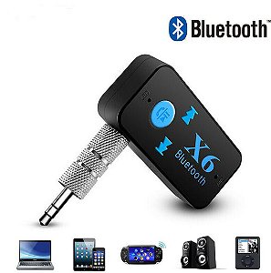X6 Car Bluetooth Audio Music Receptor 3.5 Alto-falante