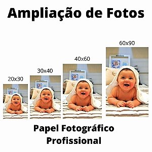 Ampliação de Fotos em Papel Fotográfico 260g Acetinado