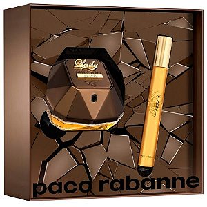 Kit Lady Million Privé Paco Rabanne - Perfume Feminino Eau de Parfum 50ml + Travel Size 10ml