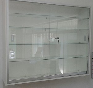 VITRINE MDF COM VIDRO 20 x 105 x 100cm