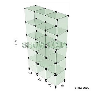 Prateleira Modulada 0.30 x 1.20 x 1.60