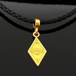Pingente Pantáculo de Yoshua - Banho de Ouro