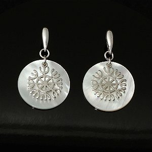 Brinco Ashtanga Yantra Madre Pérola