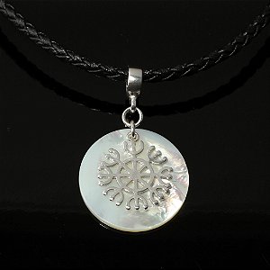 Pingente Ashtanga Yantra Madre Pérola