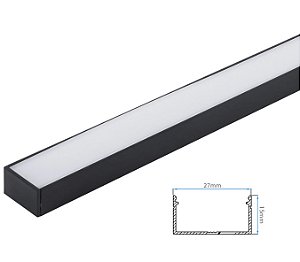 Perfil para fita de LED de SOBREPOR 27x15mm