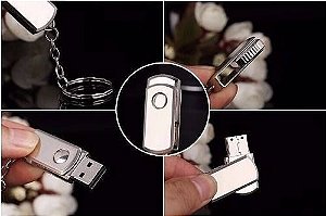 Pen Drive Usb 2.0 Pendrive 8gb 16gb De Memória - Metal Inox