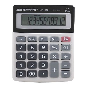 Calculadora Eletrônica De Mesa 12 Dígitos MP1010 Masterprint Alta Qualidade