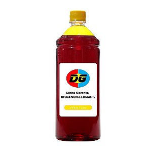 Tinta Universal Para Cartuchos Jato de Tinta Hp Canon Lexmark Yellow 1 Litro