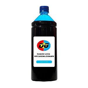 Tinta Universal Para Cartuchos Jato de Tinta Hp Canon Lexmark Cyan 1 Litro