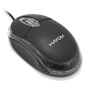 Mouse Óptico Entrada Usb Preto Hayom - Mu2914 1200 dpi