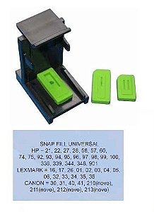 Snap Fill Universal Para Limpeza e Recarga Hp / Canon / Lexmark Jato de Tinta