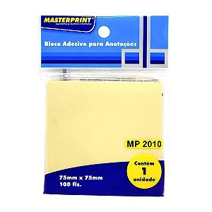 Blocos Adesivo Amarelo Neon Mp2010 - Masterprint 100 ou 1200 unidades