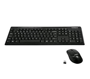 Kit Teclado + Mouse Wireless Combo Set 2,4ghz 1200dpi