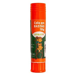 Cola Leo&Leo Bastão 10gm Branca Lavável Atóxico Secagem Rápida