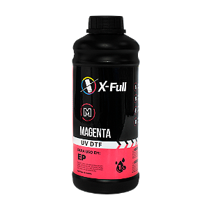 Tinta DTF UV 1 litro X-FULL Vermelho / Magenta Alta qualidade Durabilidade e Resistência