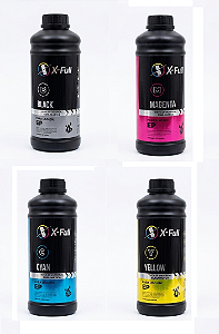 Tinta X-FULL Universal Sublimática para Epson 1 Litro Preto Azul Amarelo Vermelho Alta Definição e Qualidade de Impressão