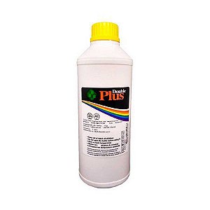 Tinta Bulk e Cartuchos Recarregáveis Pigmentada Yellow Compatível HP Double Plus 1 Litro