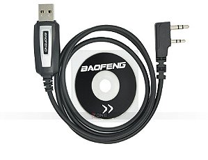 Original Cabo de Programação USB+CD para Rádios BAOFENG, UV-5R, UV-82, BF-888S, BF777, Puxing baofeng,Kenwood, entre outros. Poucas Unidades, Entrega Imediata. Compre Já !