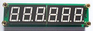 Frequencímetro Digital com 6 Dígitos faixa de operação 0,1 MHz a 65 MHz.