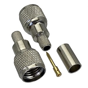 2 Mini Conectores Macho UHF Motorola Climp Pino Solto