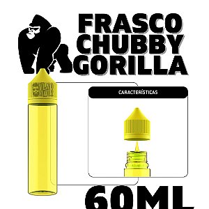 Frasco PET Gorilla 60ml | Amarelo - 1Un