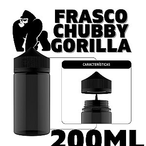 Frasco PET Gorilla 200ml | Fume - 1Un