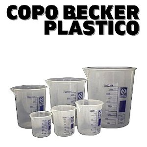 Copo Becker Plástico 50 a 2000ml - Medidor para VG|PG