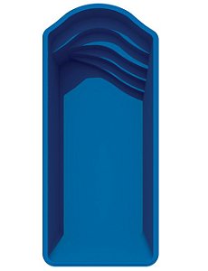 Piscina de Fibra Verão Azul - 7,55 m x 3,34 m x 1,40 m - 29.000 litros - Diazul Piscinas