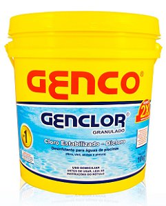 GENCLOR - Cloro Granulado Estabilizado - 10kg - Genco