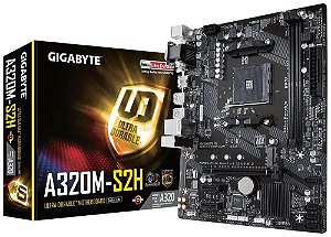 Gigabyte GA-A320M-S2H AM4 AMD A320 DDR4 SATA 6Gb/s USB 3.1 HDMI Micro ATX