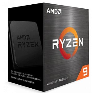 AMD Ryzen 9 5900X 3.8GHz (4.7GHz Max Turbo) Cache 70MB AM4 S/ Cooler S/ Vídeo (100-100000061WOF)