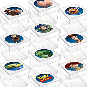 Caixinha Acrílica para Lembrancinha Festa Toy Story - 20 Unidades - Lembrafesta
