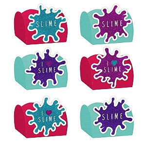 Forminha para Doces Festa Slime  - Sortido - 24 Unidades - Lembrafesta