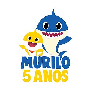 Topo de Bolo Festa Baby Shark - 01 unidade - Lembrafesta