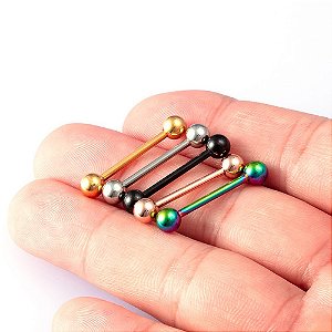 Piercing De Língua Barbell Aço Cirúrgico 316l - 1 Pç