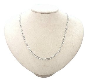 Corrente Masculina Aço Inox Folheada Prata Ou Ouro 60 Cm 4mm