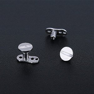 Piercing Microdermal Parafuso 4mm Base + Topo